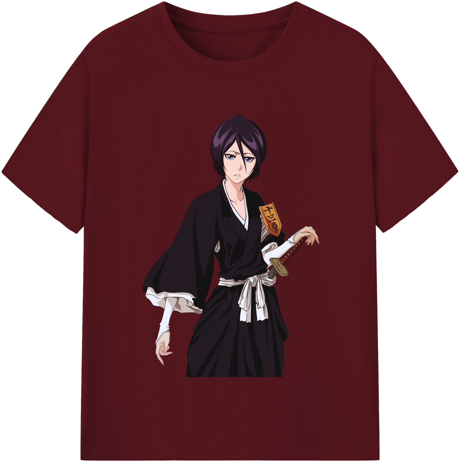 （画像用） ブリーチ 朽木ルキア BLEACH Kuchiki Rukia 綿100％半袖Tシャツ（フロントプリント）